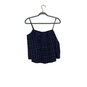 NWT Outerknown Tides Tank Top Small Blue Organic Cotton Strappy Camisole Beachy